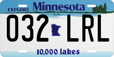 MN license plate 032LRL
