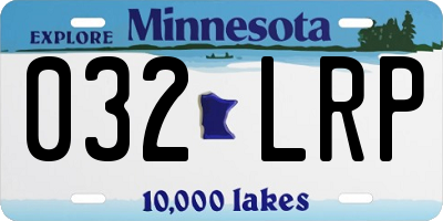 MN license plate 032LRP