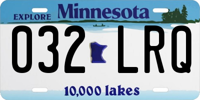 MN license plate 032LRQ