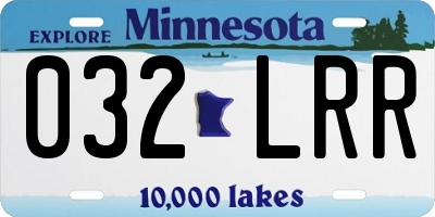MN license plate 032LRR