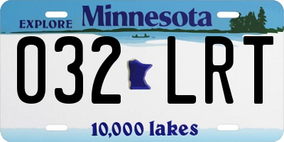 MN license plate 032LRT