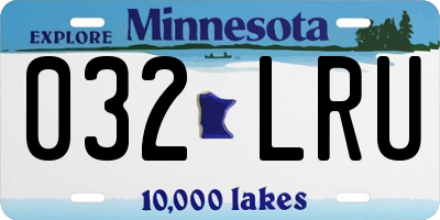 MN license plate 032LRU