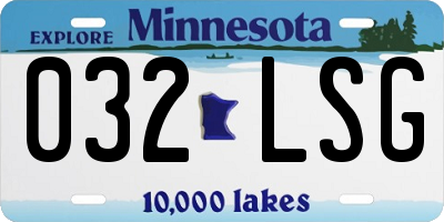 MN license plate 032LSG