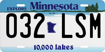 MN license plate 032LSM