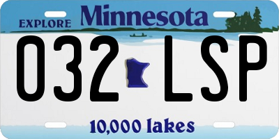 MN license plate 032LSP