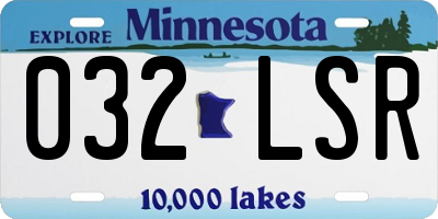 MN license plate 032LSR