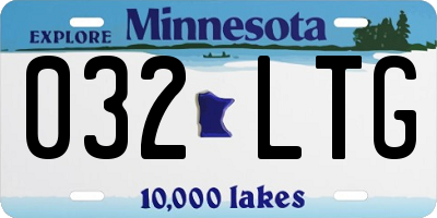 MN license plate 032LTG
