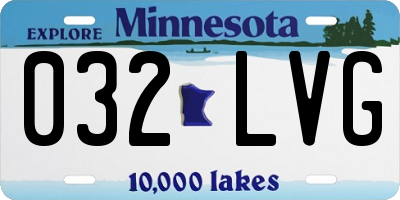 MN license plate 032LVG