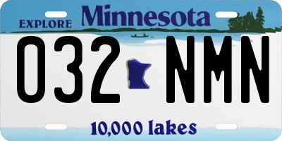 MN license plate 032NMN