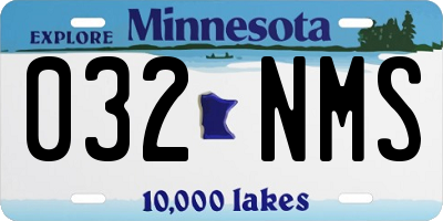 MN license plate 032NMS