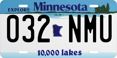 MN license plate 032NMU