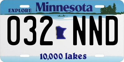 MN license plate 032NND
