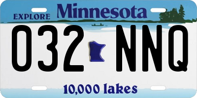 MN license plate 032NNQ