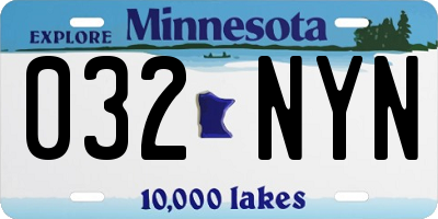 MN license plate 032NYN