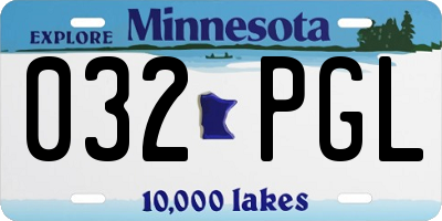 MN license plate 032PGL