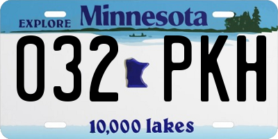 MN license plate 032PKH