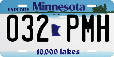 MN license plate 032PMH