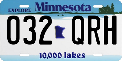 MN license plate 032QRH