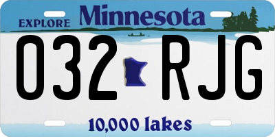 MN license plate 032RJG