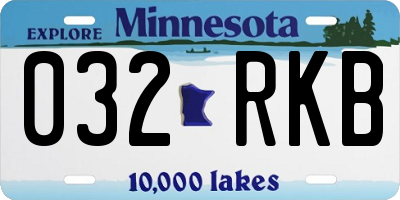 MN license plate 032RKB