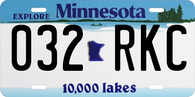 MN license plate 032RKC