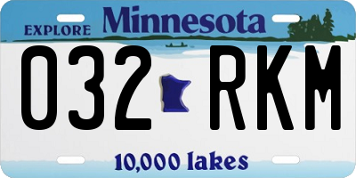 MN license plate 032RKM