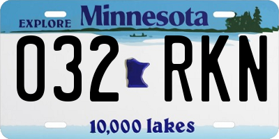 MN license plate 032RKN