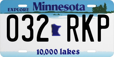 MN license plate 032RKP