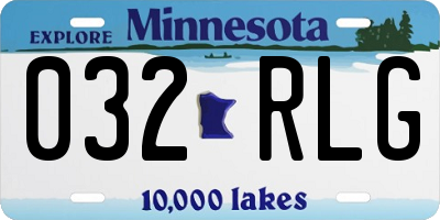 MN license plate 032RLG
