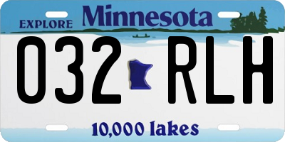 MN license plate 032RLH