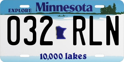 MN license plate 032RLN