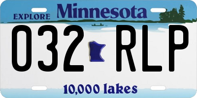 MN license plate 032RLP