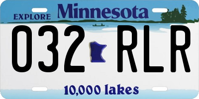 MN license plate 032RLR