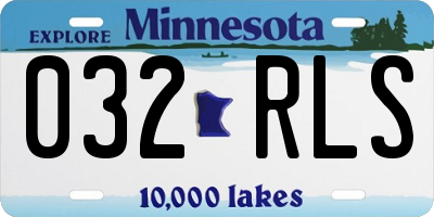 MN license plate 032RLS