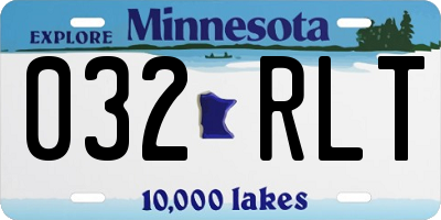 MN license plate 032RLT