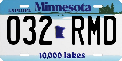 MN license plate 032RMD