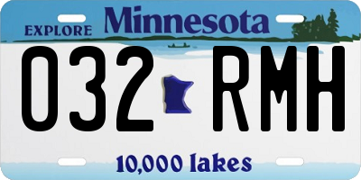 MN license plate 032RMH