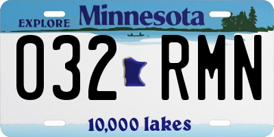 MN license plate 032RMN