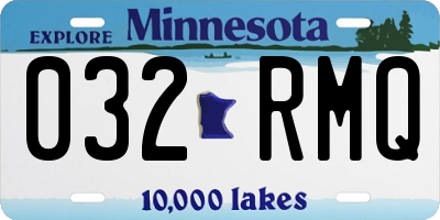 MN license plate 032RMQ