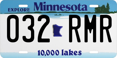 MN license plate 032RMR
