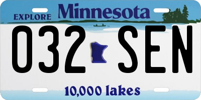 MN license plate 032SEN