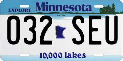 MN license plate 032SEU