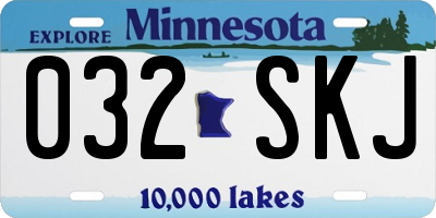 MN license plate 032SKJ