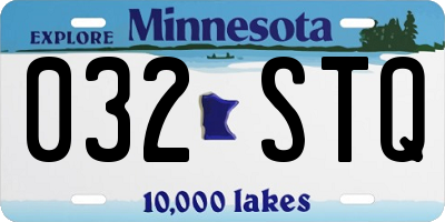 MN license plate 032STQ