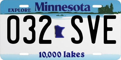 MN license plate 032SVE