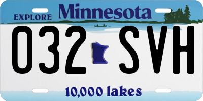MN license plate 032SVH