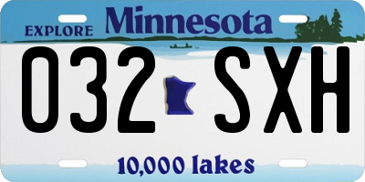 MN license plate 032SXH