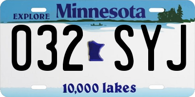 MN license plate 032SYJ