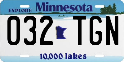 MN license plate 032TGN