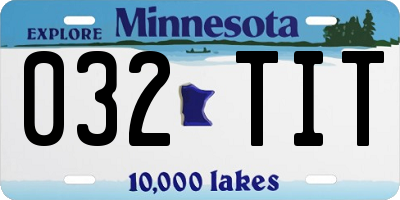 MN license plate 032TIT